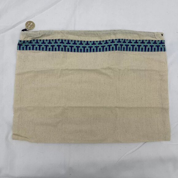 NEW TORY BURCH Womens Kira Chevron Raffia Rosette Small Camera Bag Brown Multi - Picture 2 of 14